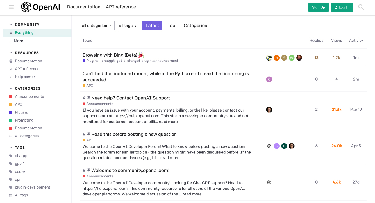 Open AI Forum Screenshot
