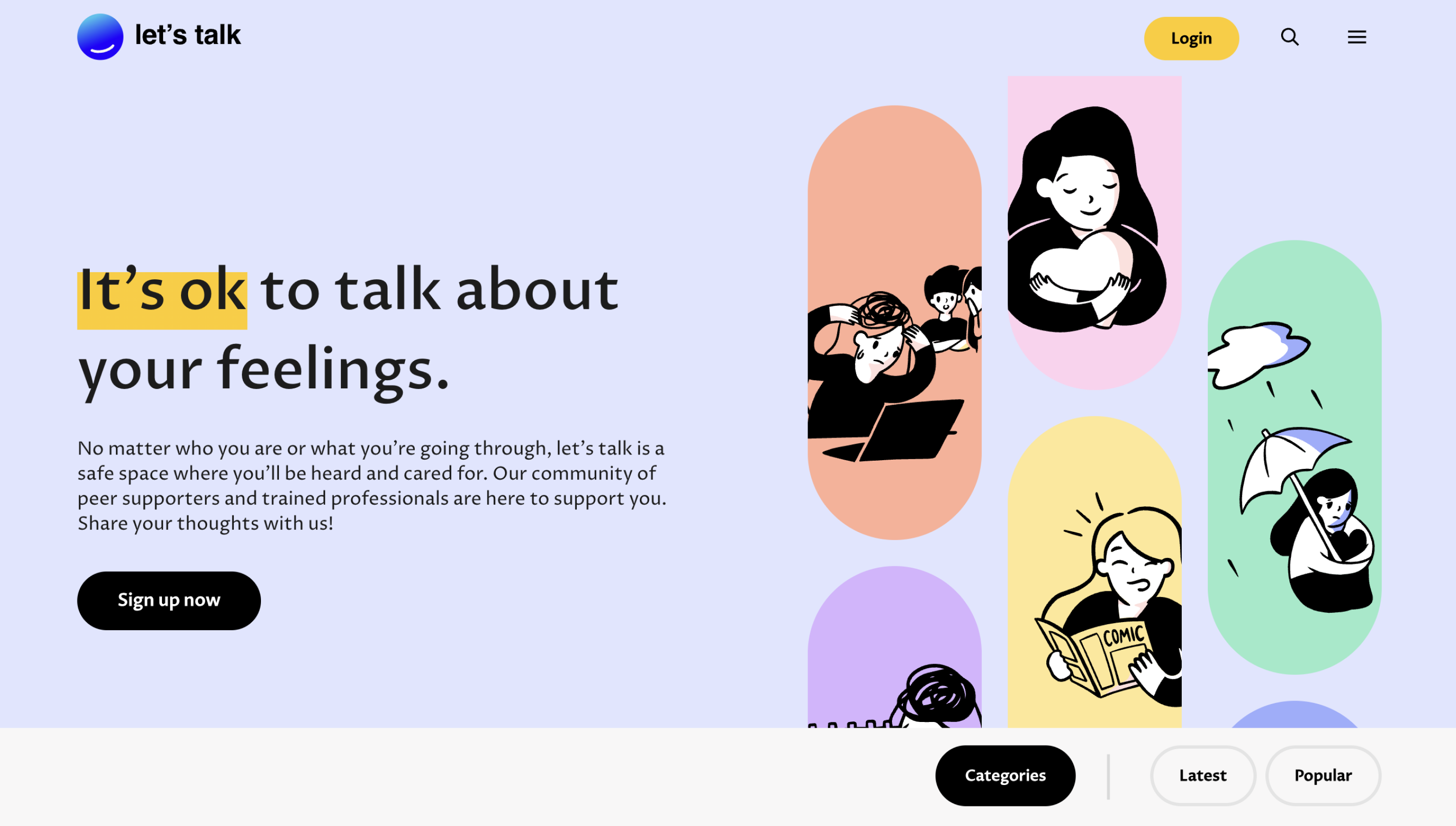 Let's Talk community forum screenshot