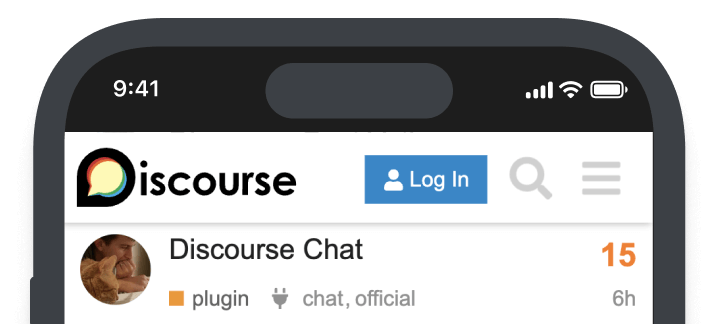 Discourse on a mobile phone