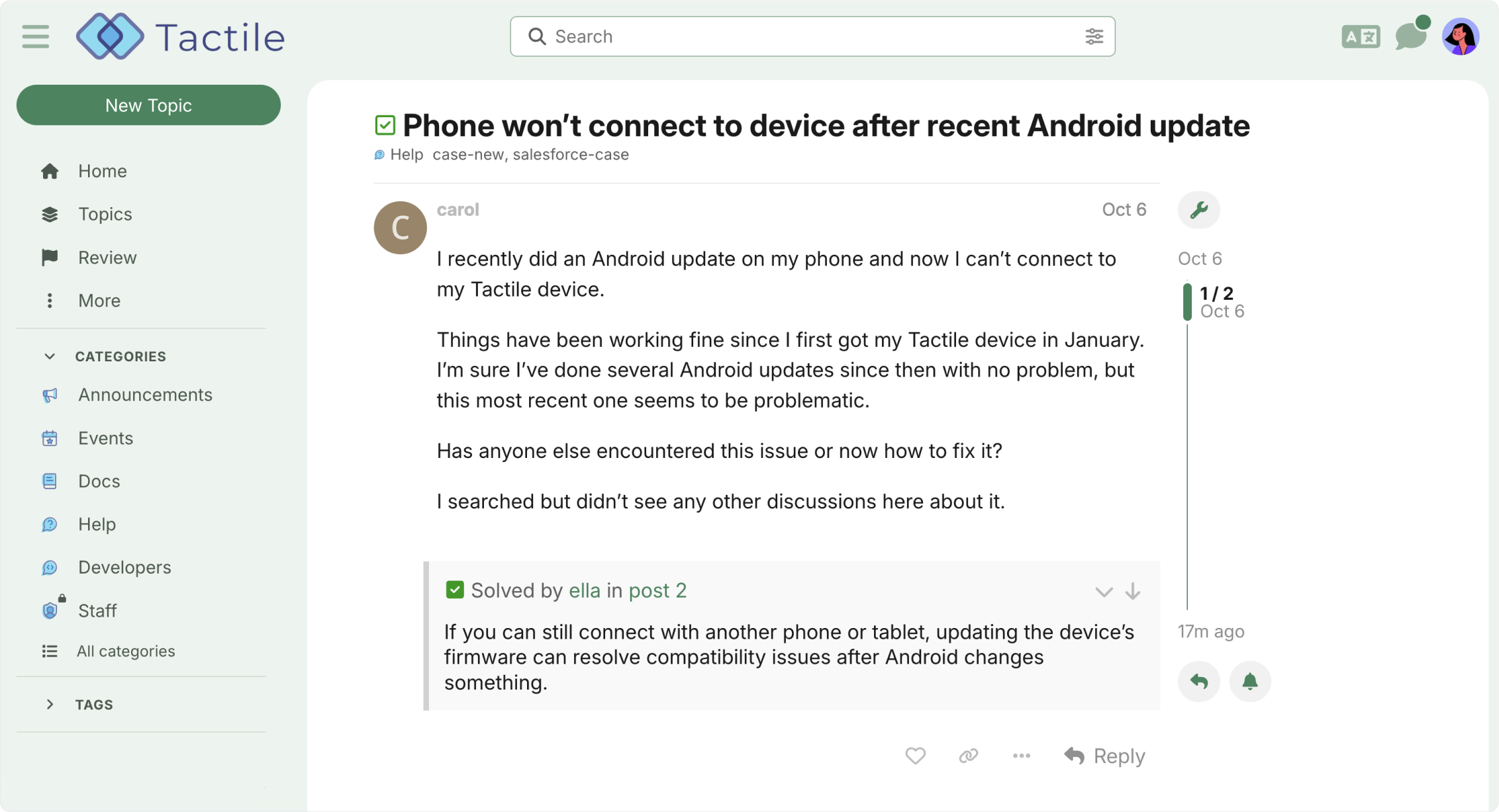 Support community preview
