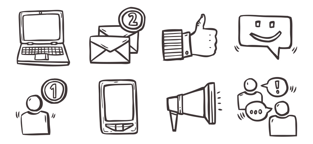 communication app icons